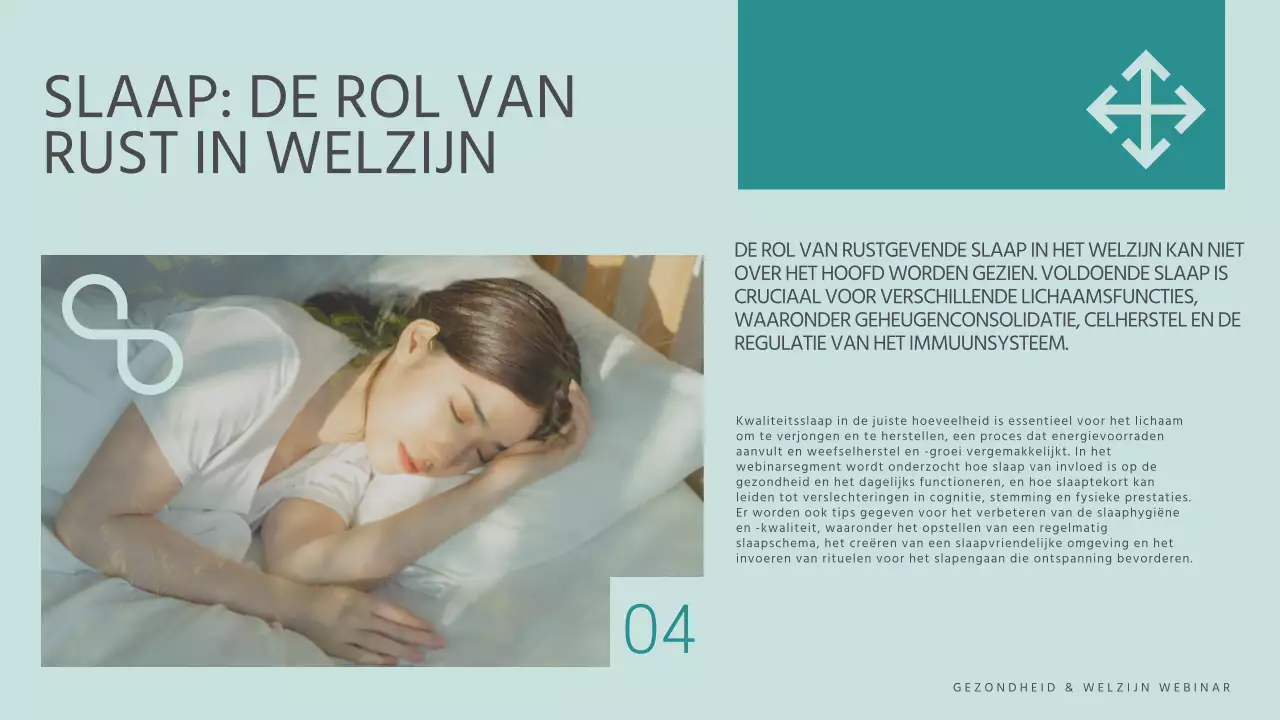 Blauw en geel modern gezondheids- en wellness webinar lezingenmateriaal