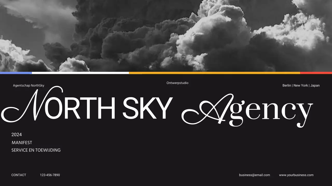 Black And Grey Modern Ontwerpbureau Introductie van het bedrijf