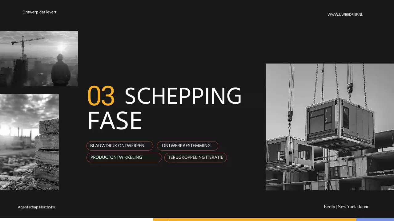 Black And Grey Modern Ontwerpbureau Introductie van het bedrijf