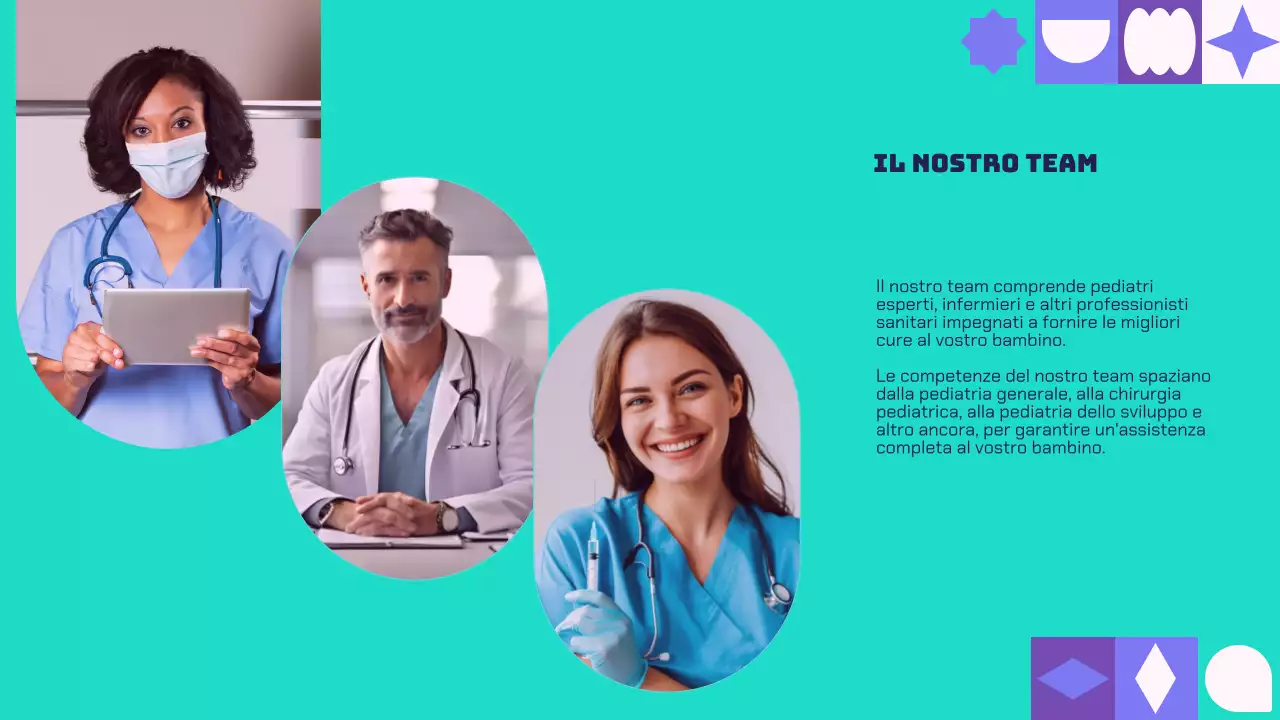 Purple And Green Modern Healthcare Solutions Introduzione aziendale