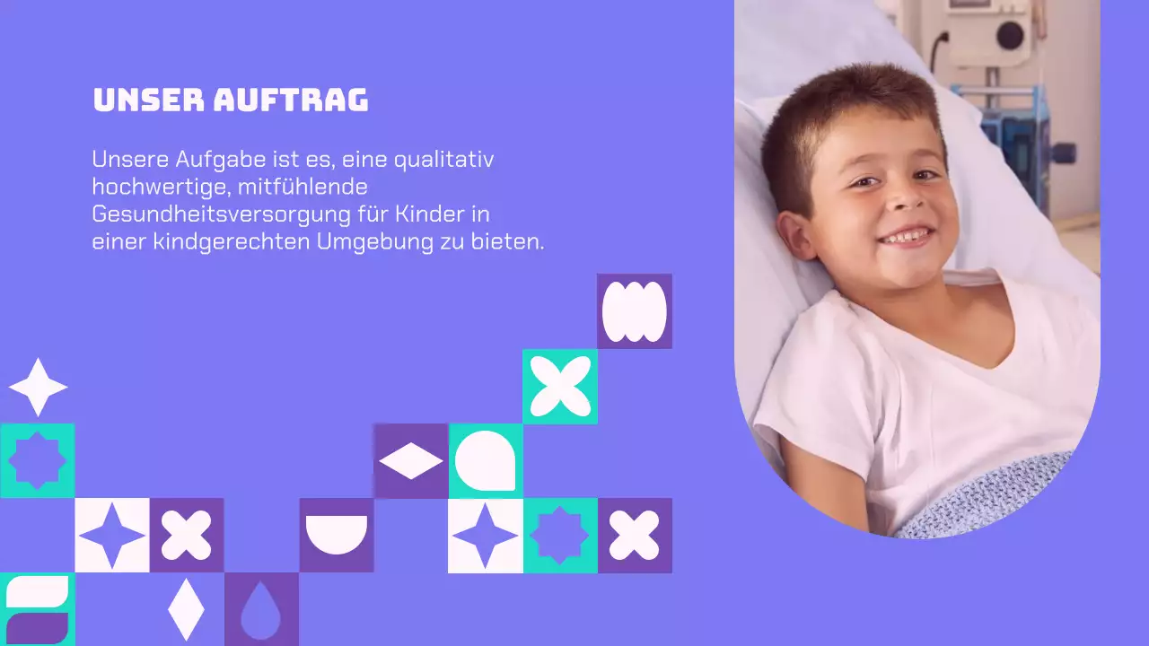 Purple And Green Modern Healthcare Solutions Unternehmensvorstellung