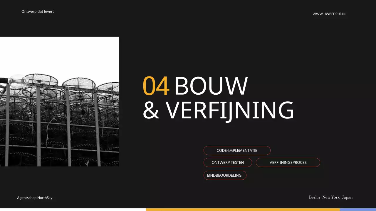 Black And Grey Modern Ontwerpbureau Introductie van het bedrijf