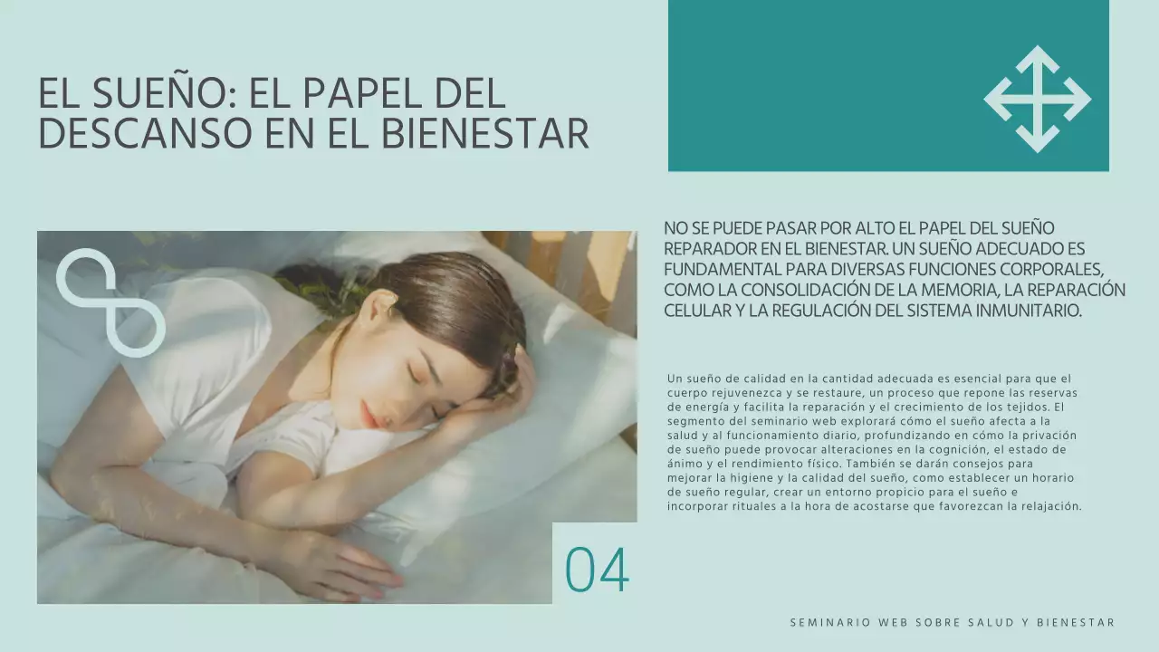 Azul y amarillo Material para seminarios web sobre salud y bienestar modernos