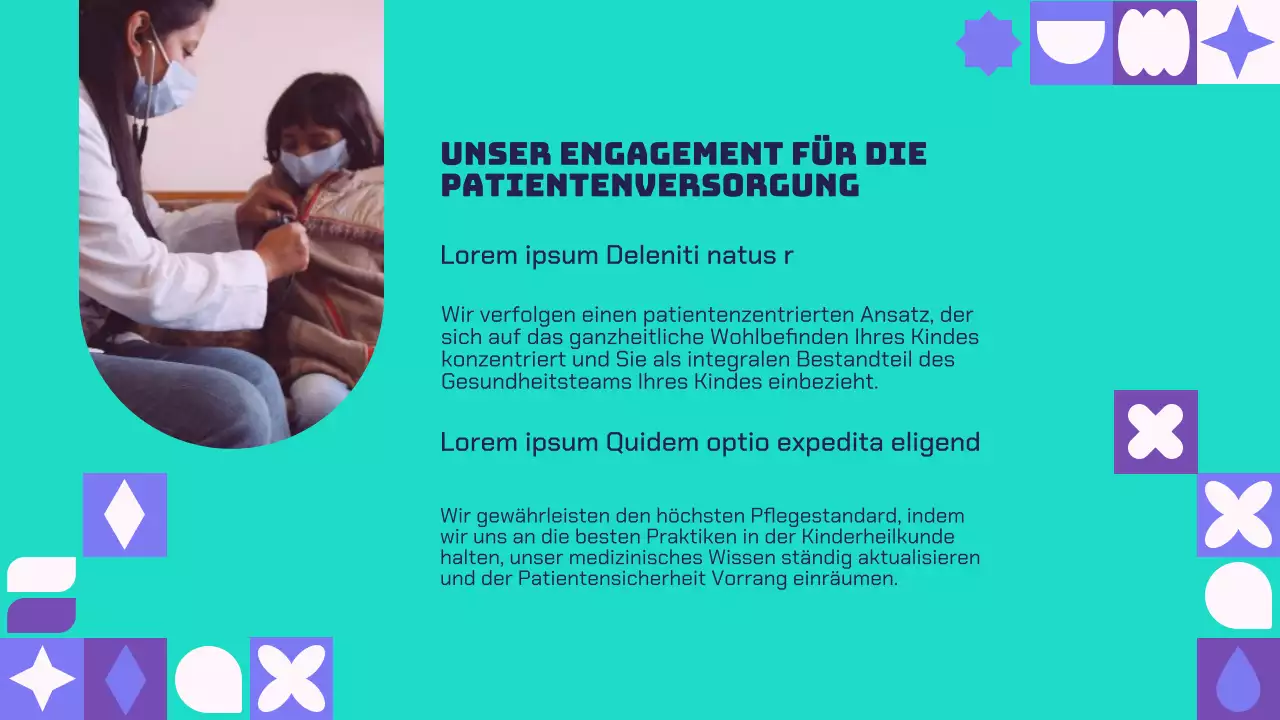 Purple And Green Modern Healthcare Solutions Unternehmensvorstellung