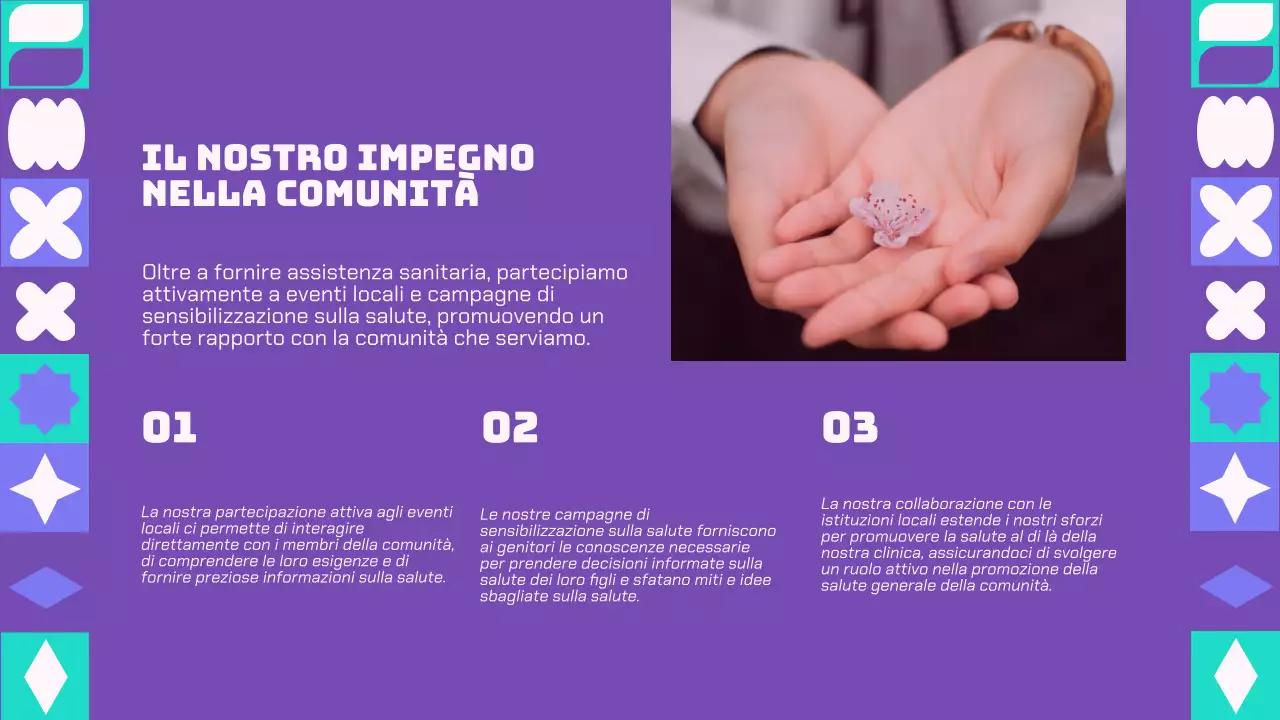 Purple And Green Modern Healthcare Solutions Introduzione aziendale