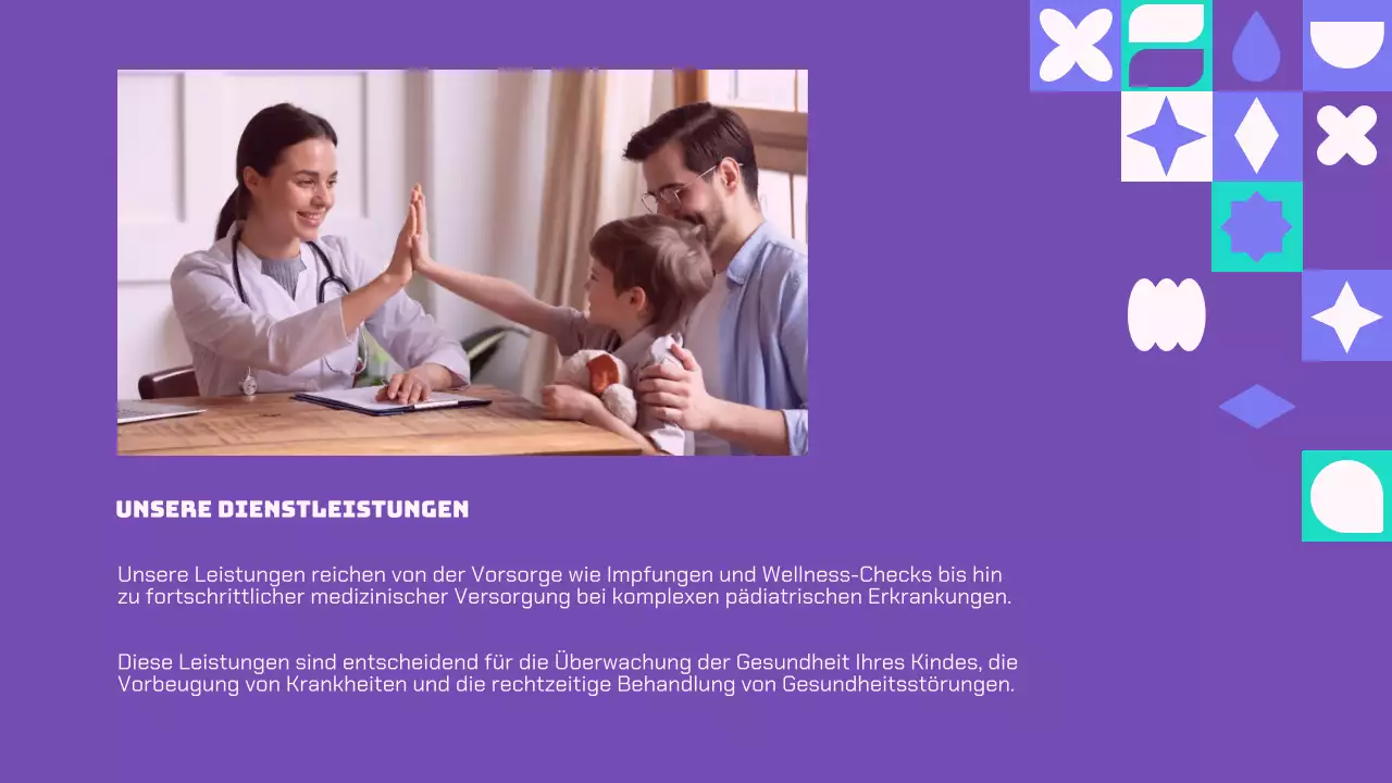 Purple And Green Modern Healthcare Solutions Unternehmensvorstellung