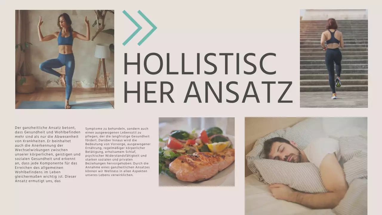 Blau und Gelb Moderne Gesundheit und Wellness Webinar Vortragsmaterial