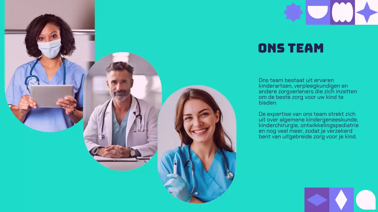 Purple And Green Modern Healthcare Solutions Bedrijf Introductie