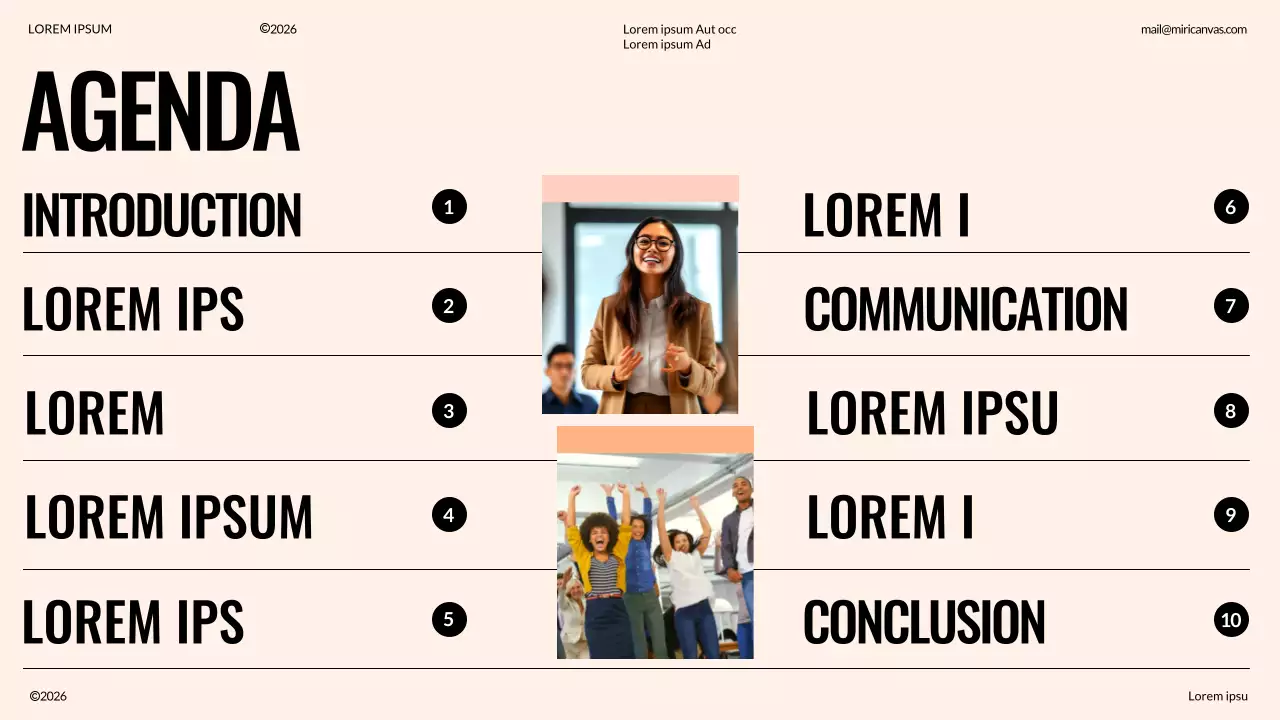 Proposition de team building moderne ivoire et orange