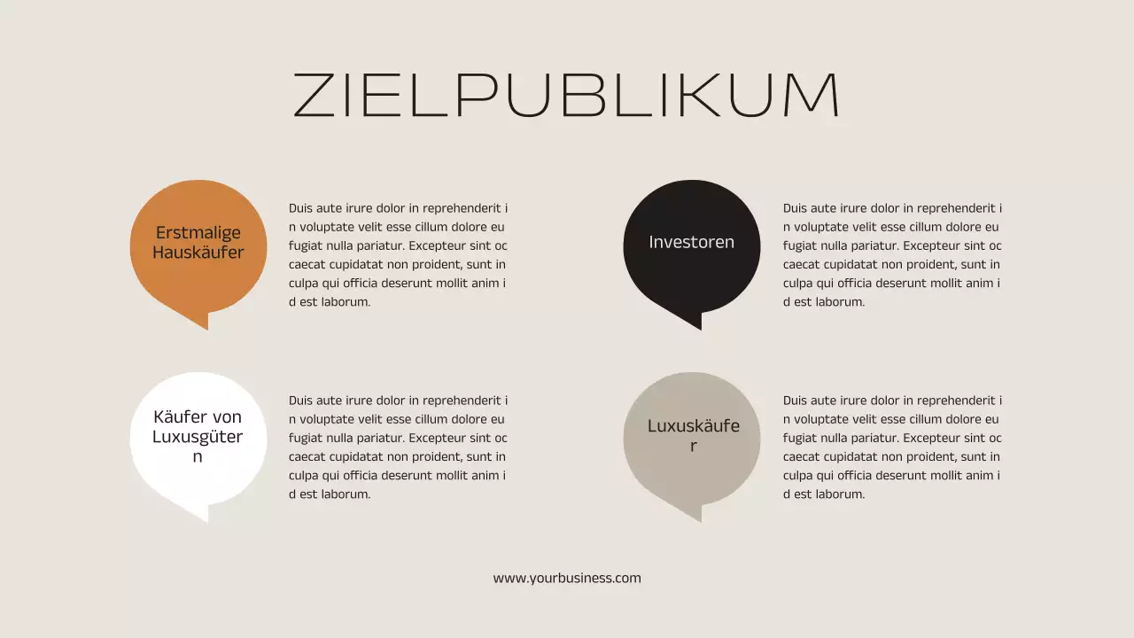 Schwarz und Orange Minimal Elegant Immobilien Marketing Strategie Ankündigung