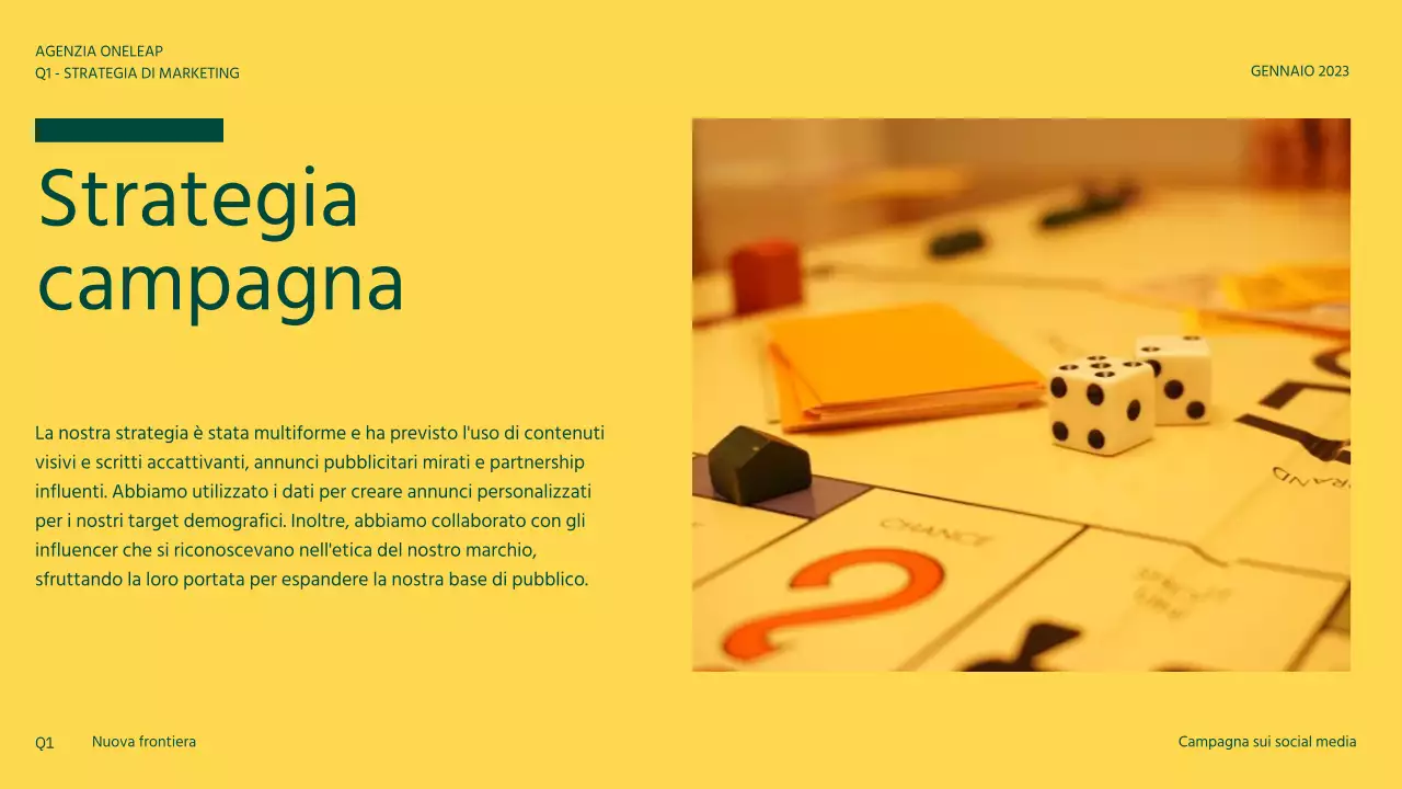 Campagna per i social media moderna, arancione e gialla