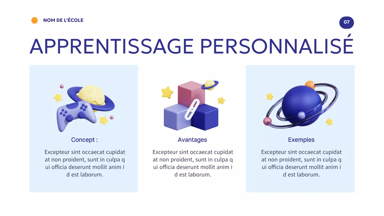 Bleu Orange Moderne Minimal Comment la technologie favorise l'apprentissage Introduction