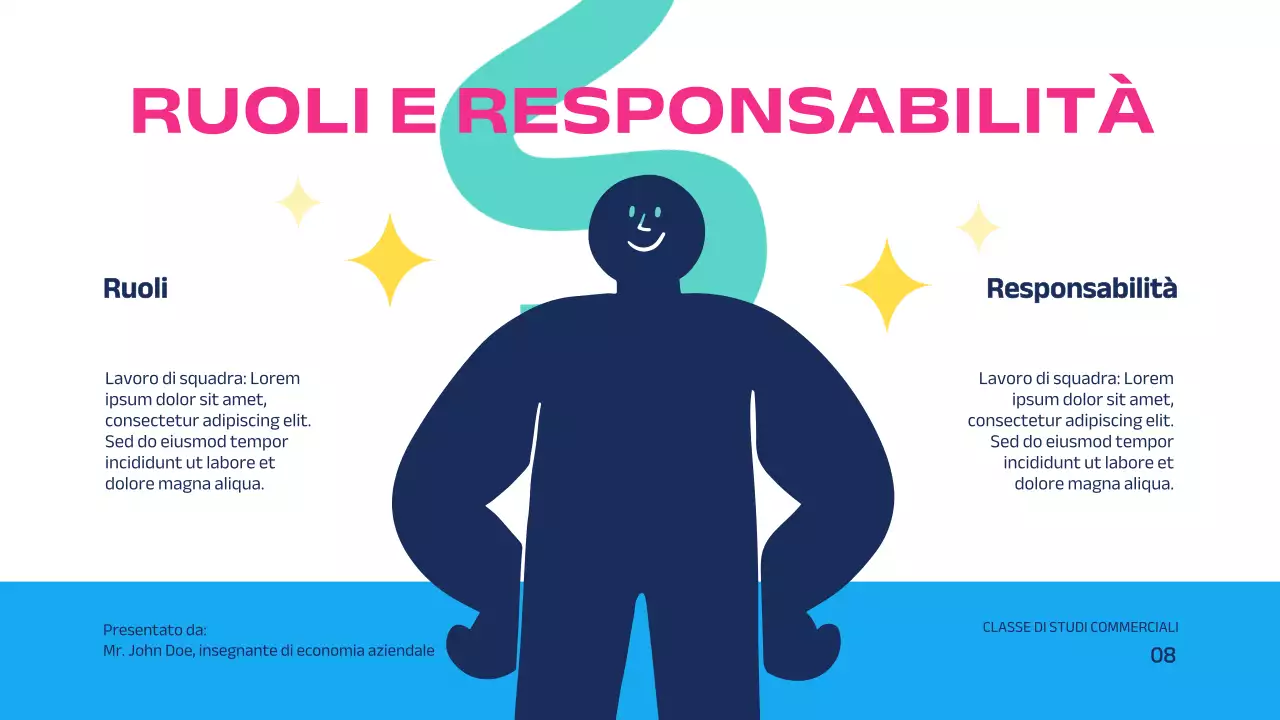 Rosa Blu Educazione geometrica moderna Il potere del lavoro di squadra Introduzione