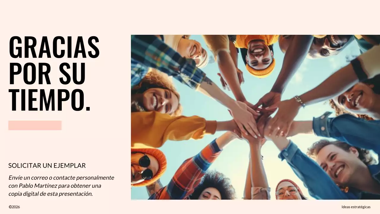 Propuesta de Team Building Moderno Marfil y Naranja