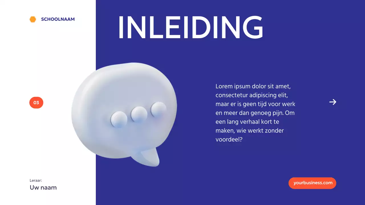 Blauw Oranje Modern Minimal How Technology Empowers Learning Introductie