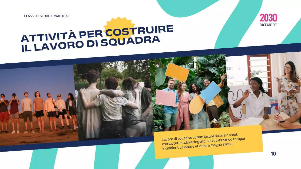 Rosa Blu Educazione geometrica moderna Il potere del lavoro di squadra Introduzione