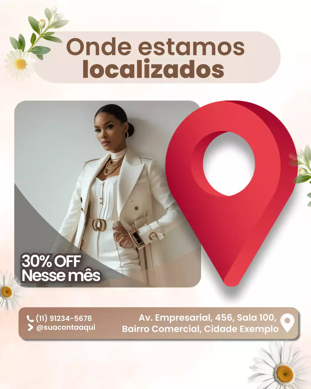 Postagem de promoção de moda moderna vermelha no Instagram