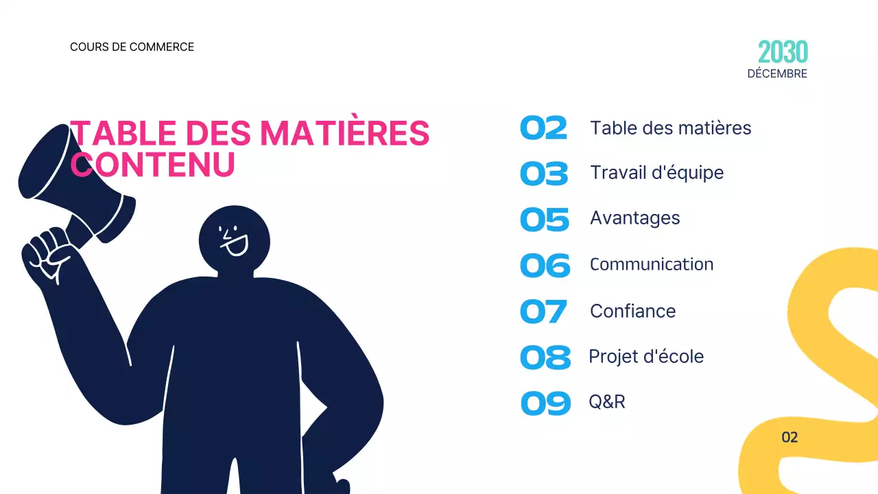 Rose Bleu Géométrique Moderne Education Le pouvoir du travail d'équipe Introduction