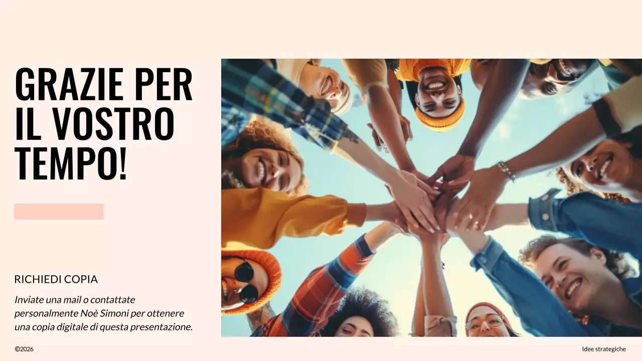 Proposta di team building moderno avorio e arancione