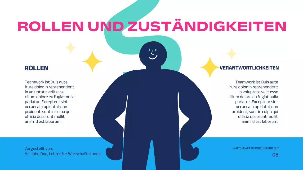 Rosa Blau Modern Geometric Education Die Kraft der Teamarbeit Einleitung