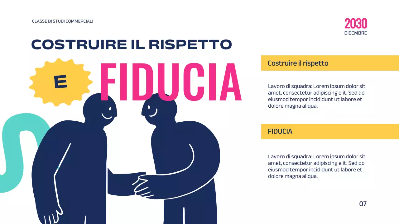 Rosa Blu Educazione geometrica moderna Il potere del lavoro di squadra Introduzione