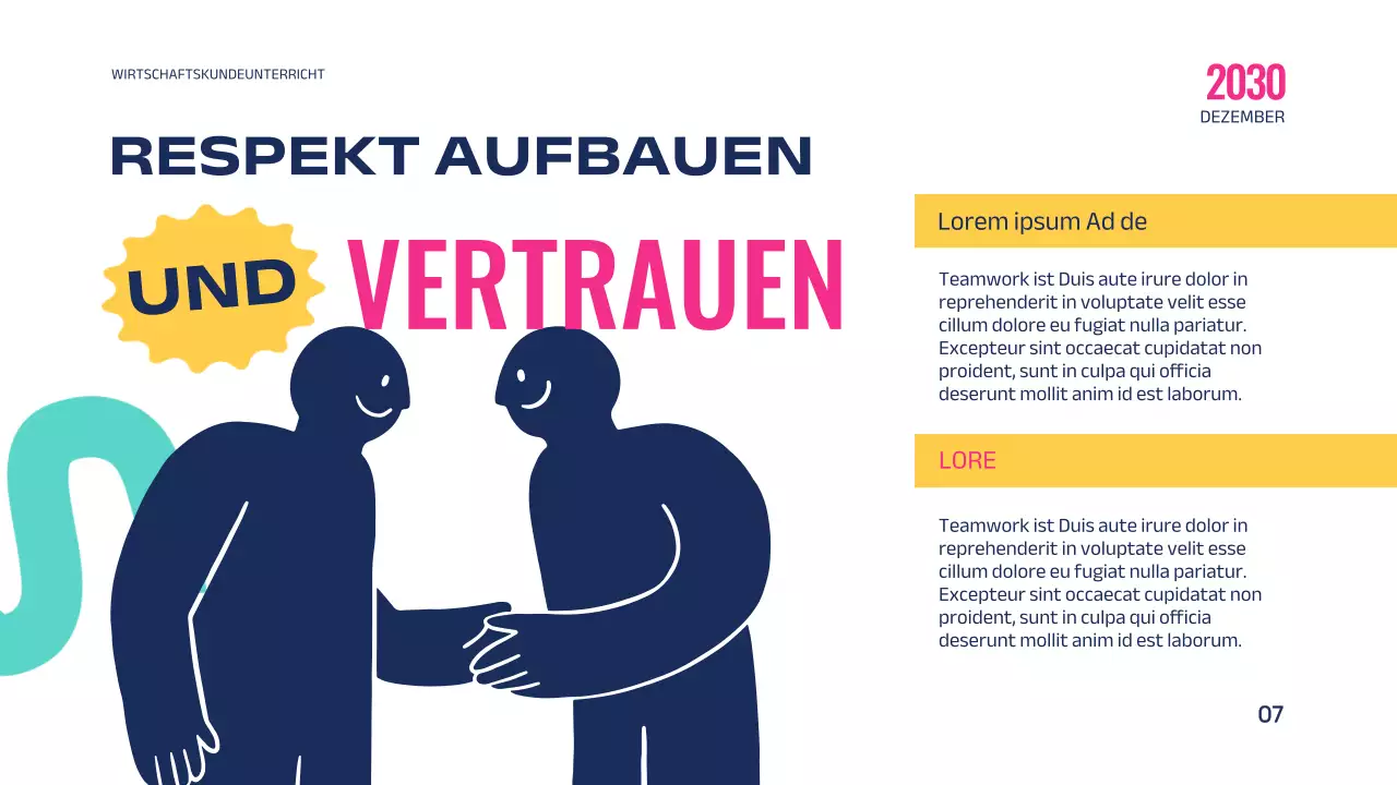 Rosa Blau Modern Geometric Education Die Kraft der Teamarbeit Einleitung