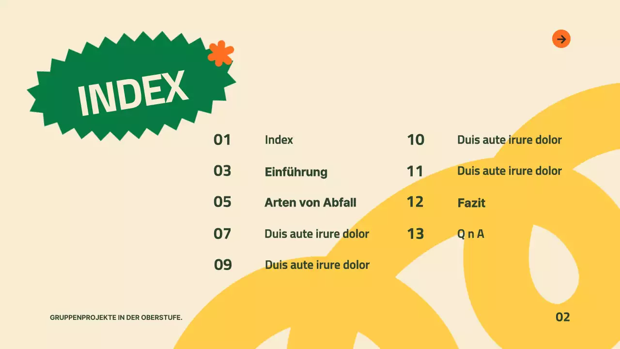 Grün Gelb Modern Leitfaden für gute Abfallwirtschaft