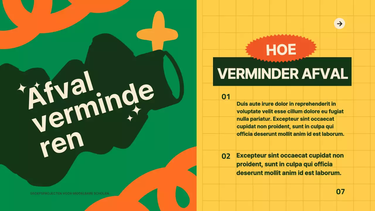 Groen Geel Moderne gids voor goed afvalbeheer