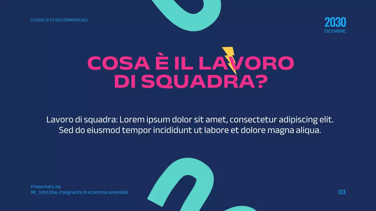 Rosa Blu Educazione geometrica moderna Il potere del lavoro di squadra Introduzione