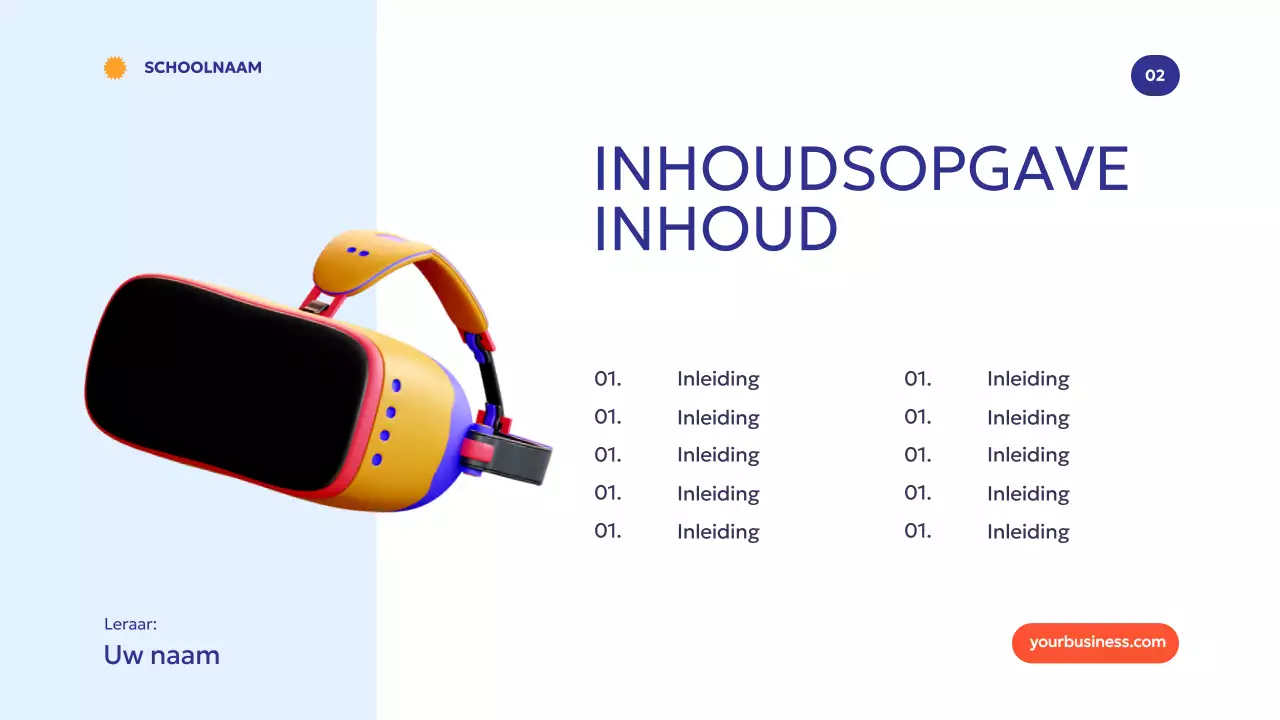 Blauw Oranje Modern Minimal How Technology Empowers Learning Introductie