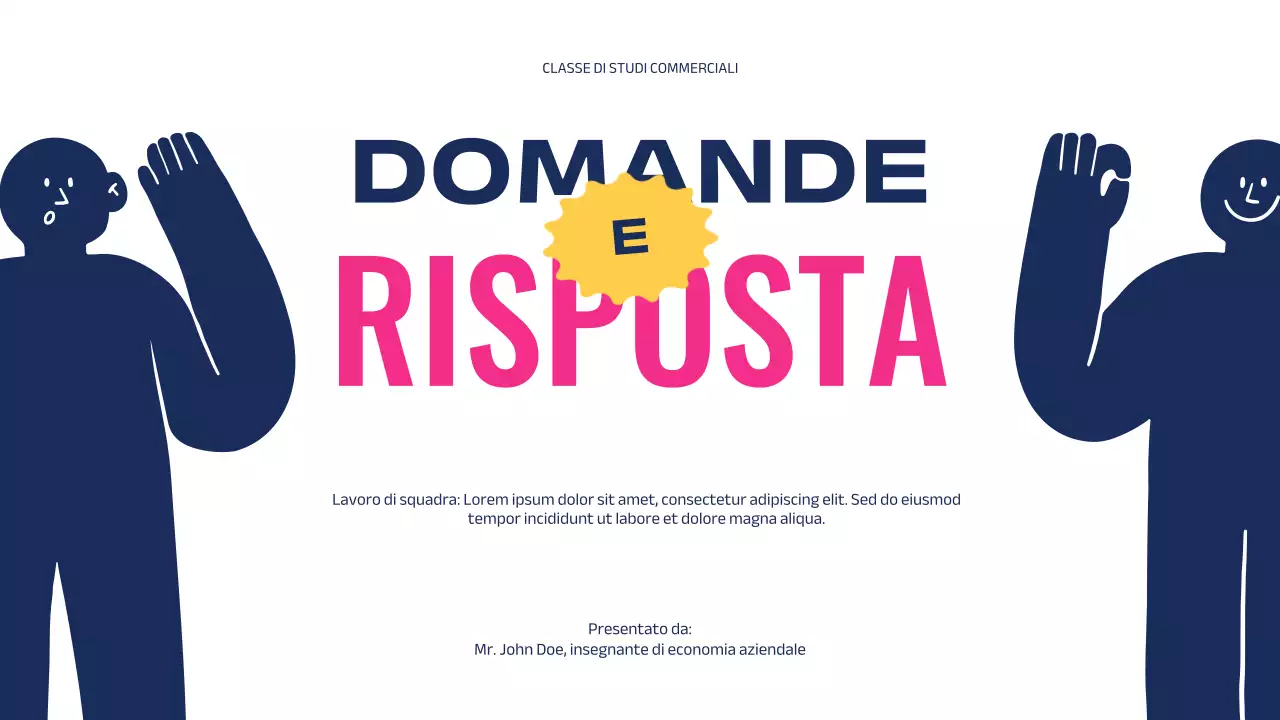 Rosa Blu Educazione geometrica moderna Il potere del lavoro di squadra Introduzione