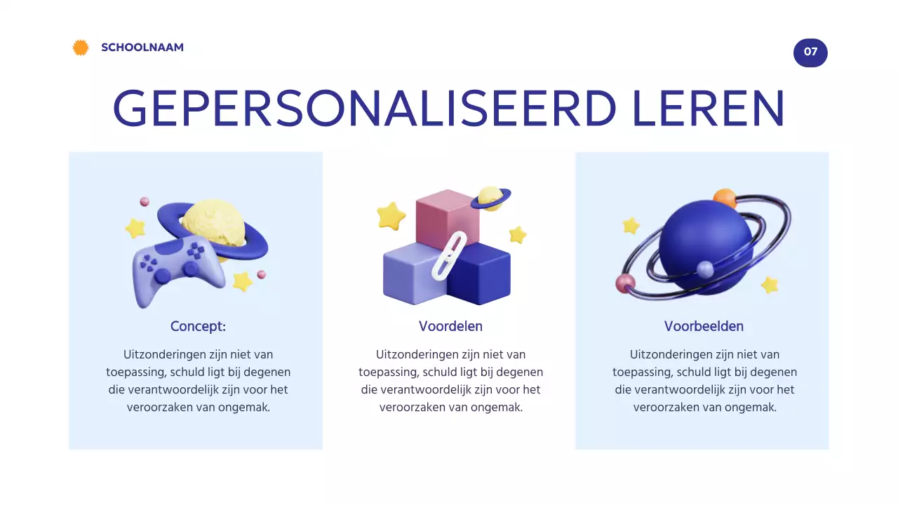 Blauw Oranje Modern Minimal How Technology Empowers Learning Introductie