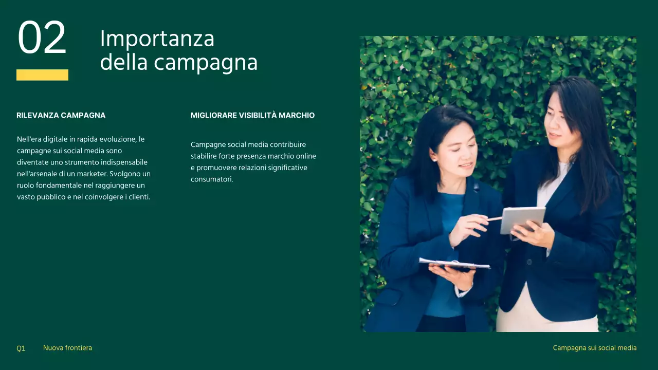 Campagna per i social media moderna, arancione e gialla