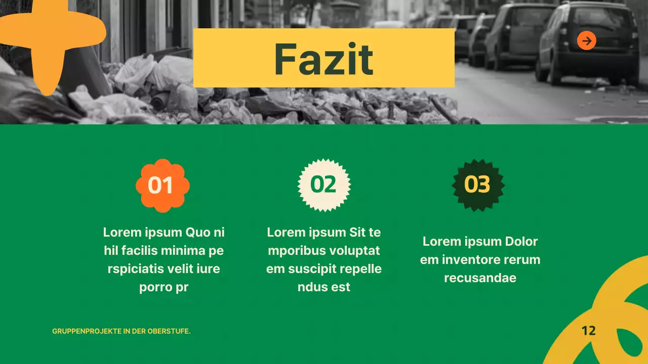 Grün Gelb Modern Leitfaden für gute Abfallwirtschaft