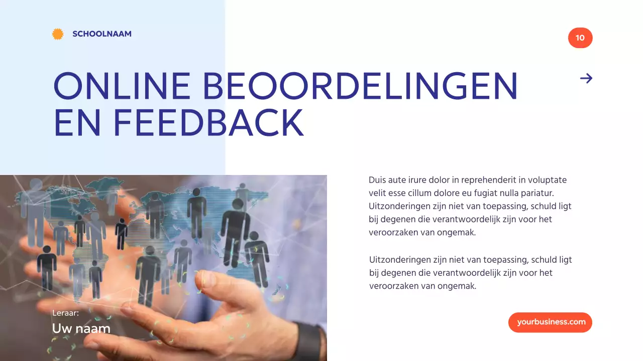 Blauw Oranje Modern Minimal How Technology Empowers Learning Introductie