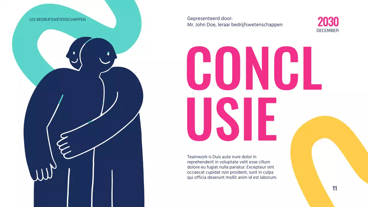 Roze Blauw Modern Geometrisch Onderwijs De kracht van teamwork Inleiding