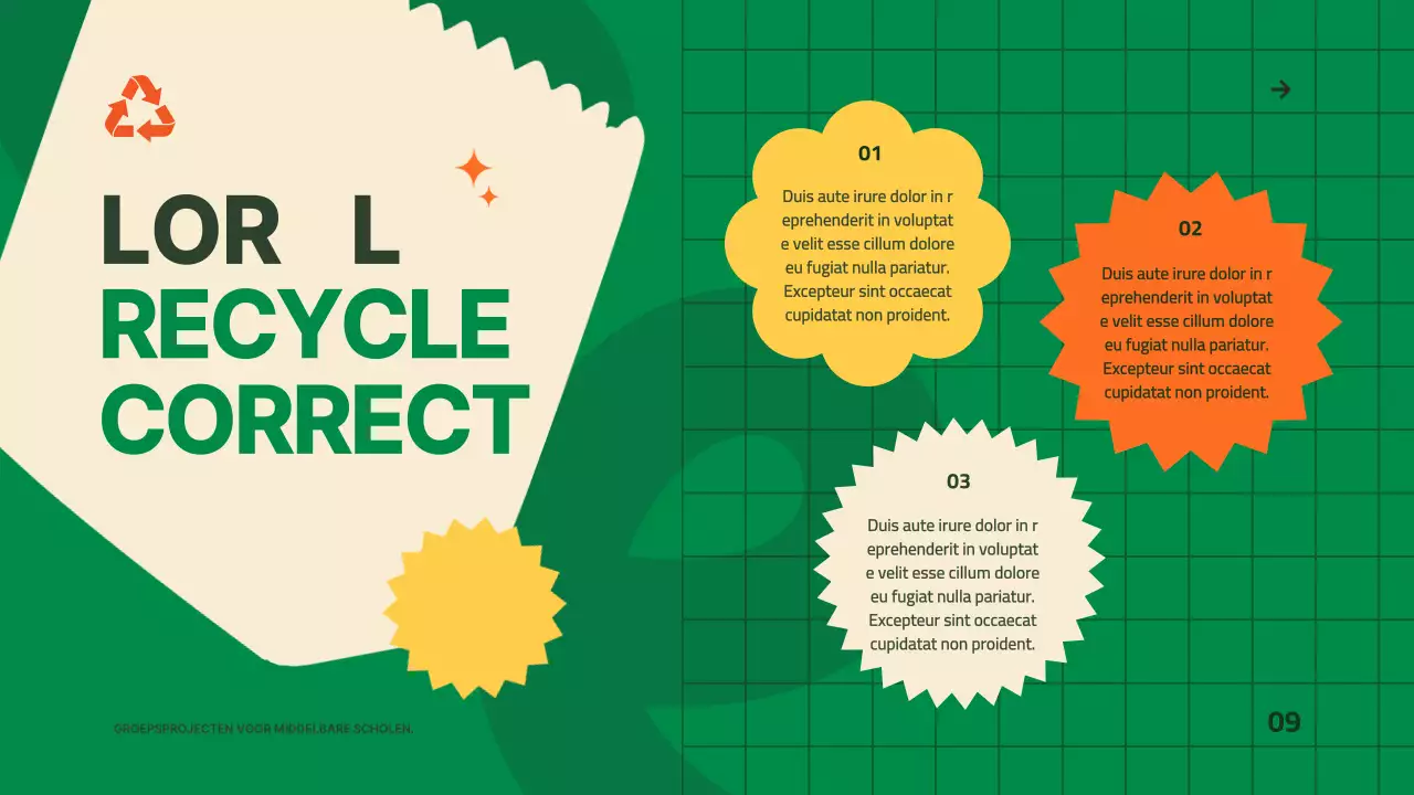 Groen Geel Moderne gids voor goed afvalbeheer