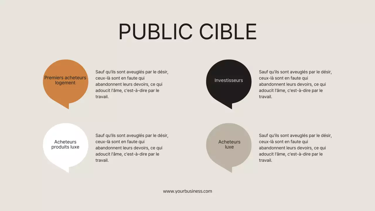 Noir et orange Minimal Elegant Real Estate Marketing Strategy Announcement