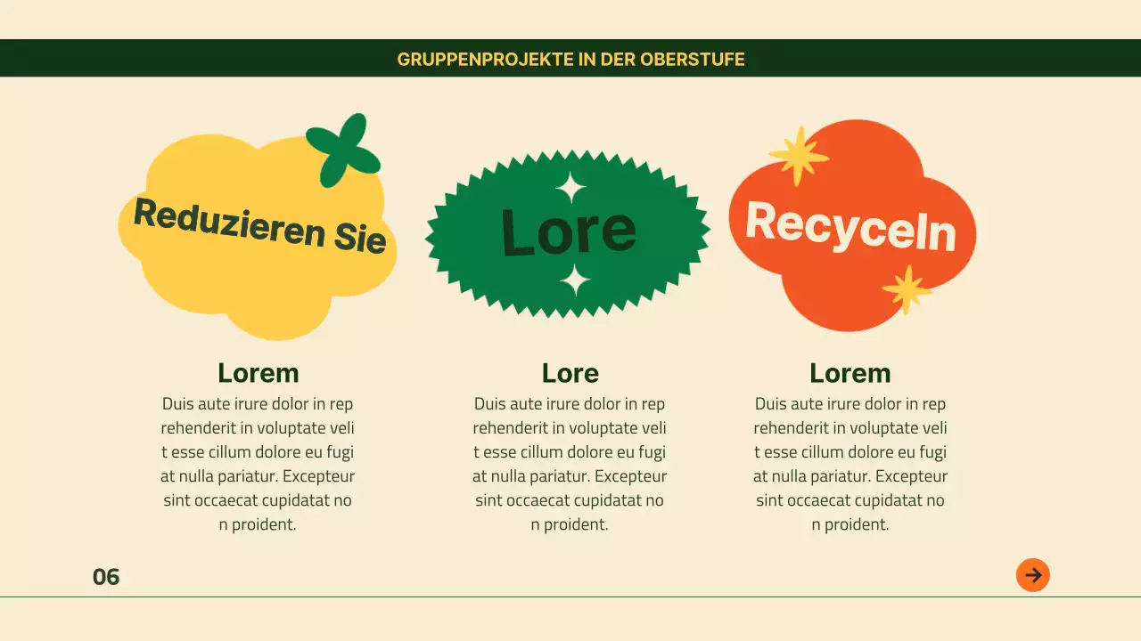 Grün Gelb Modern Leitfaden für gute Abfallwirtschaft