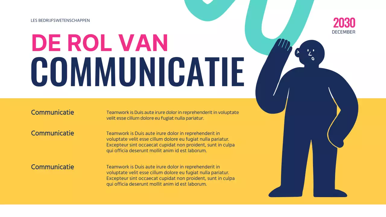 Roze Blauw Modern Geometrisch Onderwijs De kracht van teamwork Inleiding