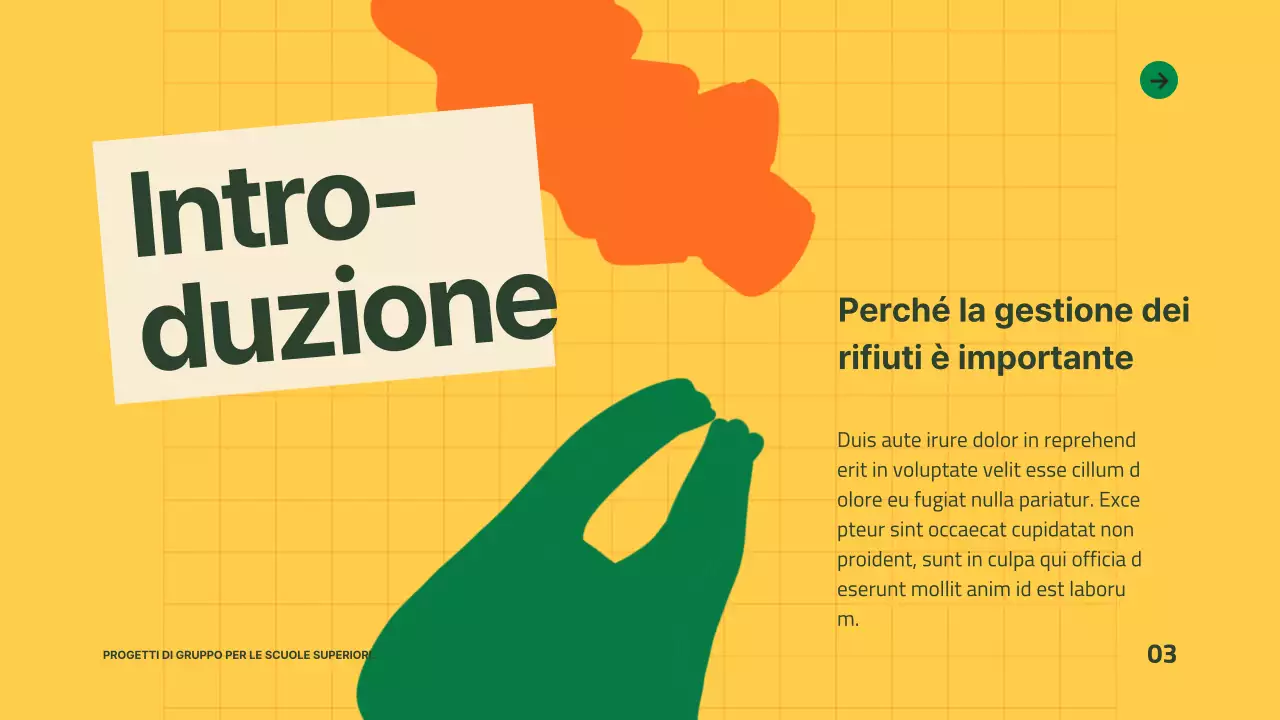 Verde Giallo Moderna Guida alla buona gestione dei rifiuti
