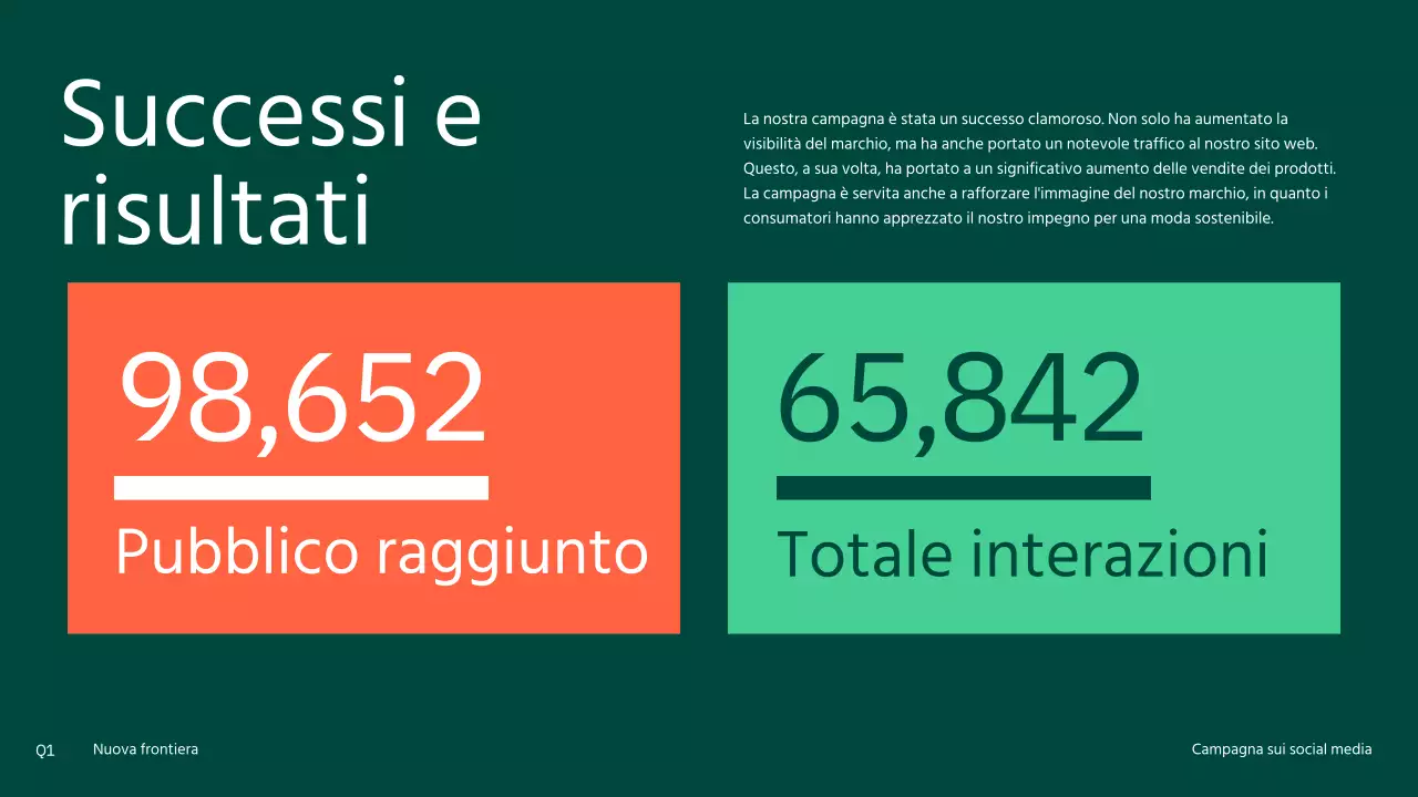 Campagna per i social media moderna, arancione e gialla