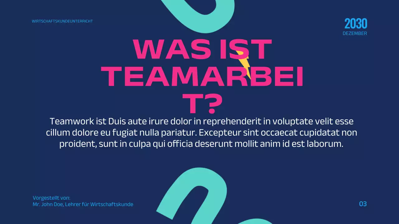 Rosa Blau Modern Geometric Education Die Kraft der Teamarbeit Einleitung