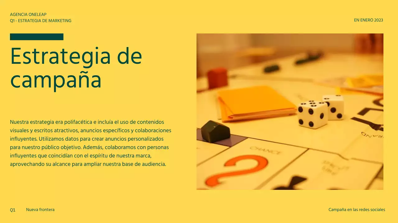 Campaña de comunicación social moderna en naranja y amarillo