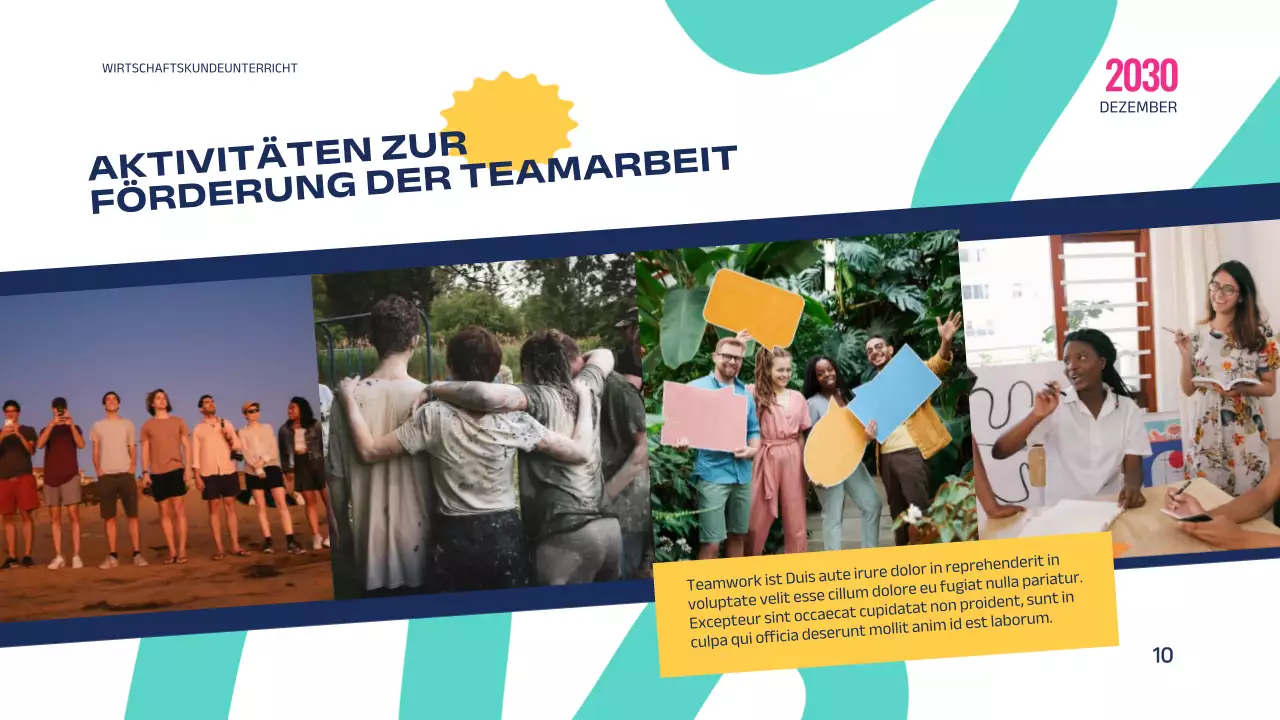 Rosa Blau Modern Geometric Education Die Kraft der Teamarbeit Einleitung