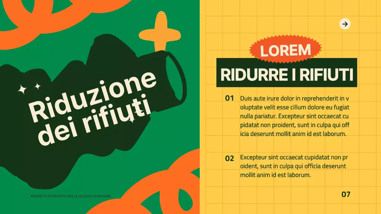 Verde Giallo Moderna Guida alla buona gestione dei rifiuti