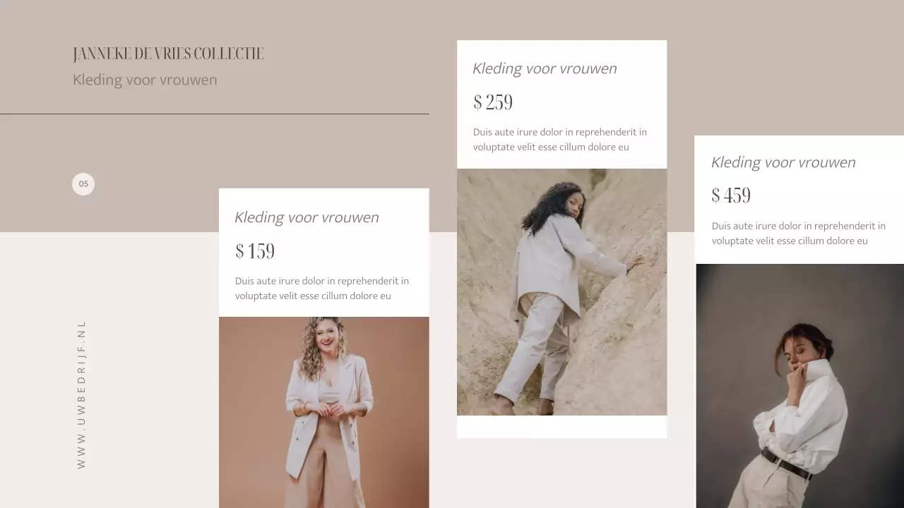 Ivory Minimal Elegant Fashion Collectie Catalogus Introductie