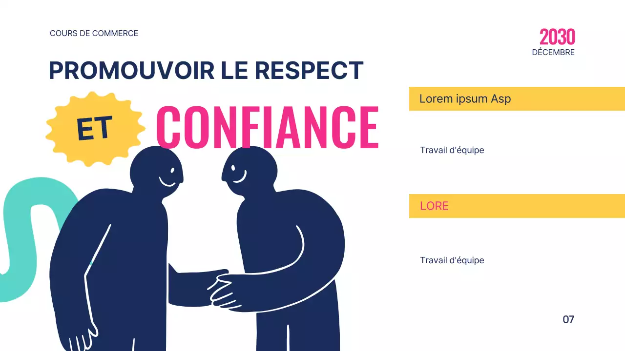 Rose Bleu Géométrique Moderne Education Le pouvoir du travail d'équipe Introduction