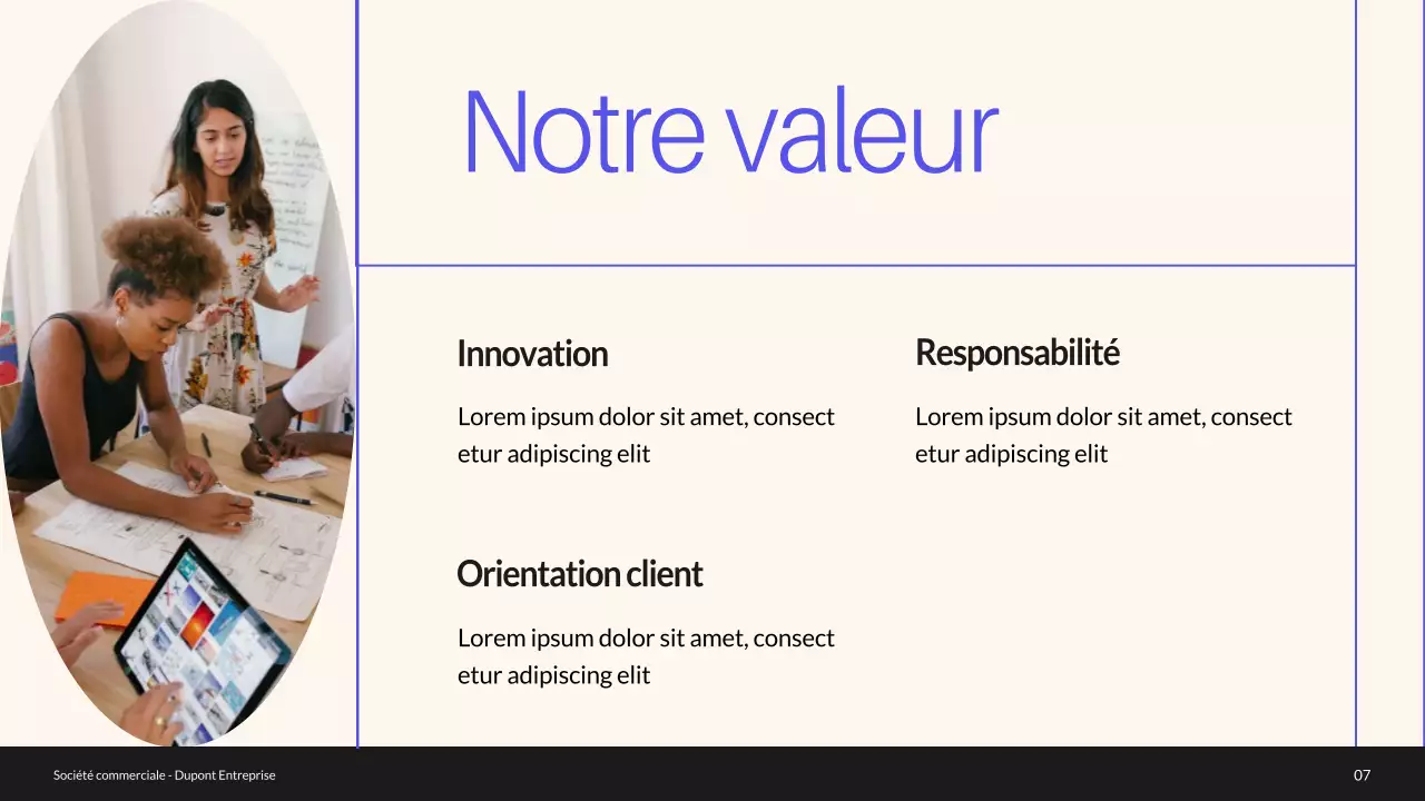 Profil de l'entreprise Blue and Green Minimal Introduction de l'entreprise