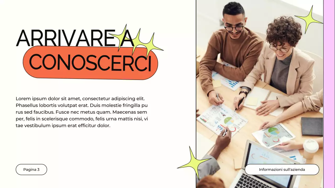 Orange and Purple Design Studio Profilo aziendale Introduzione